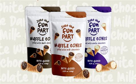 Just The Fun Part Bite Size Crispy Mini Waffle Cones With