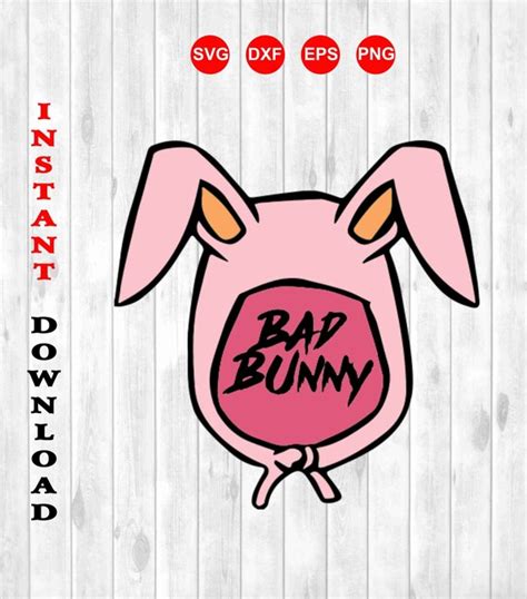 Bad Bunny Logo svg file clipart EPS vector files INSTANT | Etsy