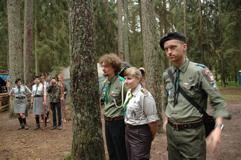 Ostatni Apel Harcerzy Na Obozie Szczep Harcerski J Zef W Im Por