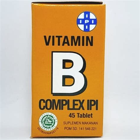 Jual Vitamin B Komplek Ipi Isi Tablet Jakarta Barat Asli Medika