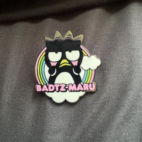 Badtz maru Sanrio friend of the month pin!🖤 #sanrio... - Depop