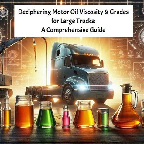 Deciphering Motor Oil Viscosity And Grades For Large Trucks A Comprehensive Guide Beach Truck