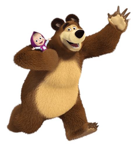 Masha And The Bear Png - Bear Cartoon Png - Masha Y El Oso Png ...