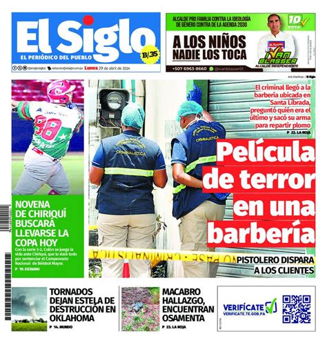 Portada Del Impreso Del 29 De Abril De 2024