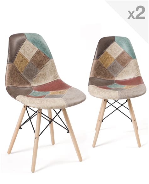 Nadir Lot De Chaises Scandinaves Patchwork Dsw Kayelles