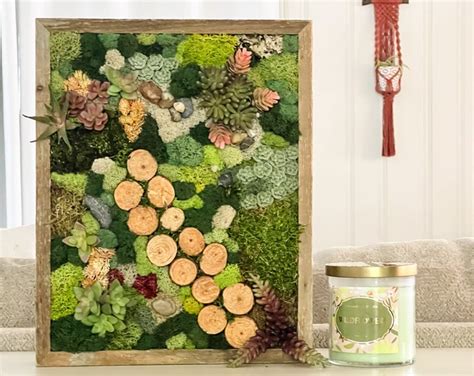 Faux Succulent Wall Art Realistic Succulent Decor Medium Faux