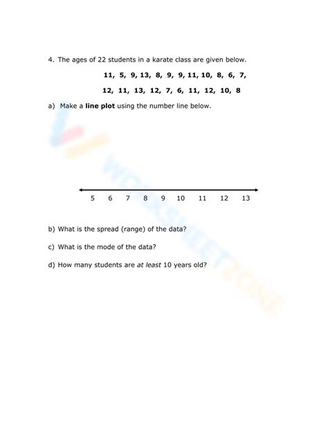 Free Collection Of Dot Plot Worksheets For Teaching