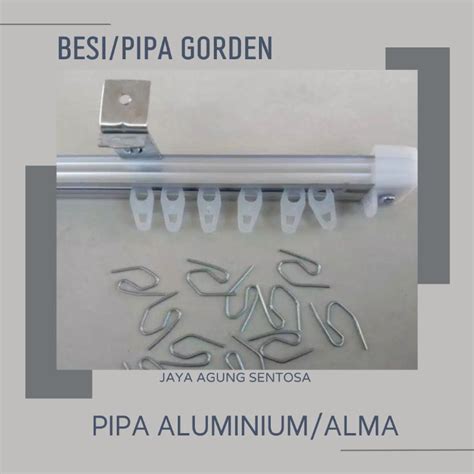 Jual FULLSET BESI GORDEN TIANG GORDEN PIPA ALMA ALUMINIUM PAKET