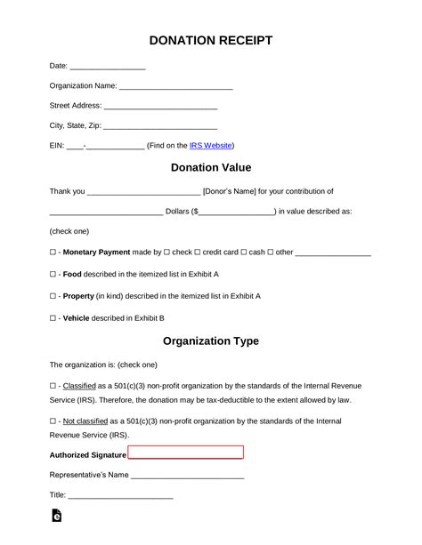 Donation Forms Template