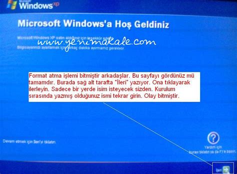 Bilgisayara Format Atma Resimli Anlatım