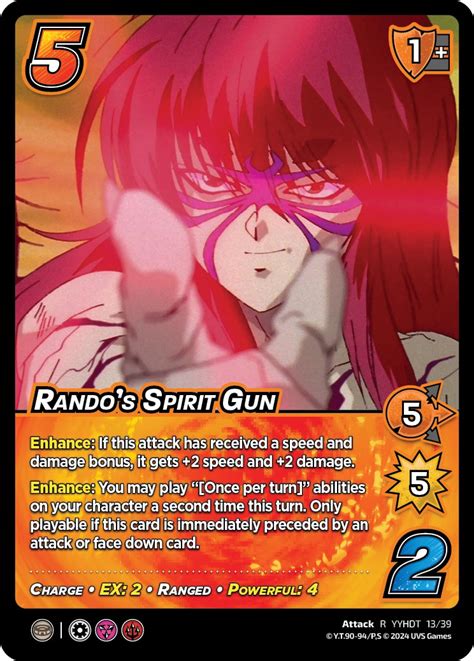 Rando S Spirit Gun Time Shifted Yu Yu Hakusho Dark Tournament