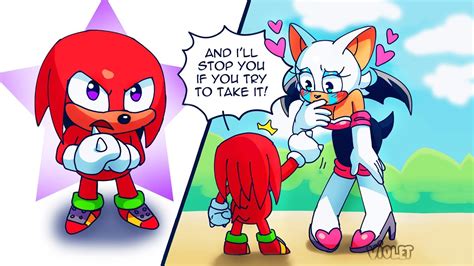 Rouge Meets Baby Knuckles Knuckles X Rouge Knuxouge Comic Dub