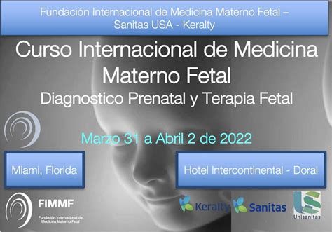 Curso Internacional De Medicina Materno Fetal Diagnostico Prenatal Y