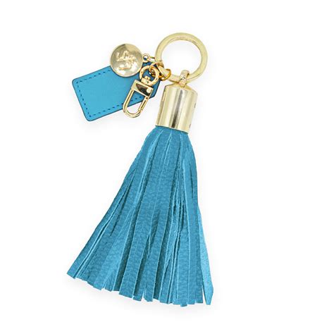 Powder Blue Tassel Keychain Swatzell Heilig