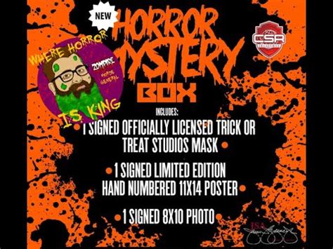 Csr Collectibles Horror Mystery Mask Box June Youtube