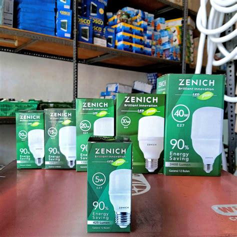 Jual LAMPU LED ZENICH 5 WATT LAMPU LED T BULB GARANSI 1 TAHUN Shopee