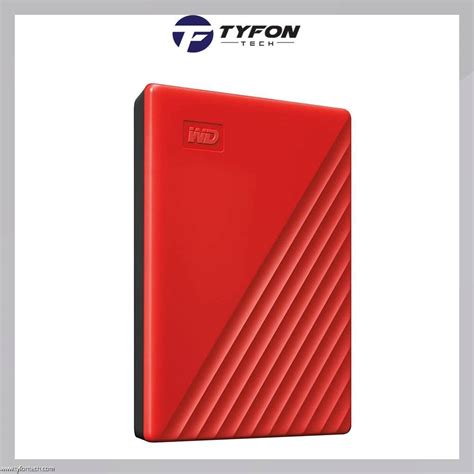 Western Digital My Passport 2TB USB 3.0 Portable External Hard Disk Drive (RED)