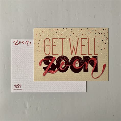 Kaartje Get Well Zoen Soon MarleenTekent