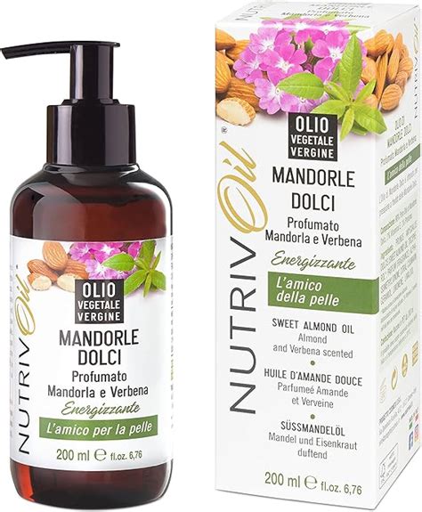 Nutrivoil Puro Olio Di Mandorle Dolci Profumato Mandorla E Verbena