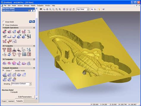 Machining A 3d Relief Model In ArtCAM Pro Part 2 YouTube