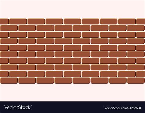 Red Brick Wall Seamless Background Texture Vector Image