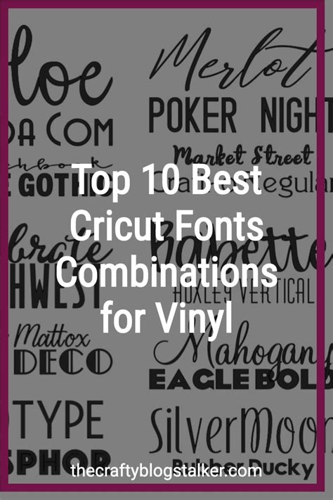 The Most Popular Cricut Fonts Combinations For Your Projects Cricut Hot Sex Picture