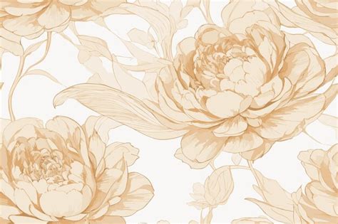 Premium Vector Spring Flowers Seamless Floral Pattern Hand Drawing