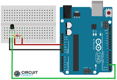 How To Interface Ds B Temperature Sensor With Arduino Nbkomputer