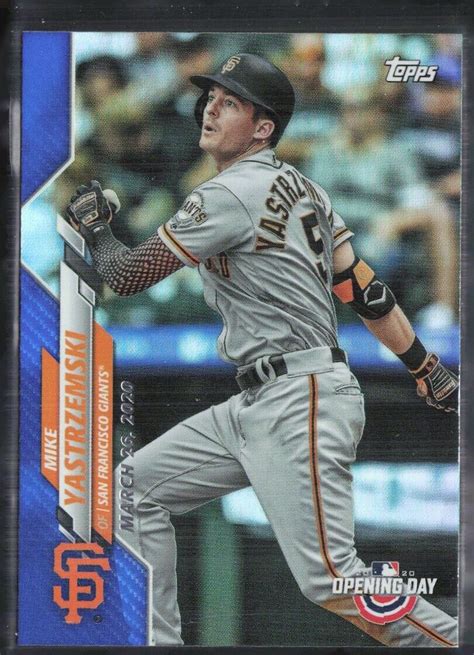 Topps Opening Day Mike Yastrzemski Blue Foil San Francisco