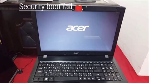 How To Fix Security Boot Fail In Acer Laptop Youtube