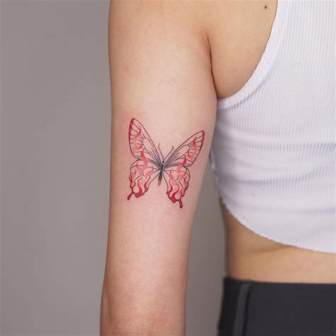 Kathy Tattoo Shared A Photo On Instagram Fire Butterfly For Helen