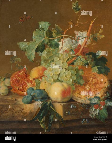 Still Life With Flowers Jan Van Huysum Painting Art Hi Res Stock