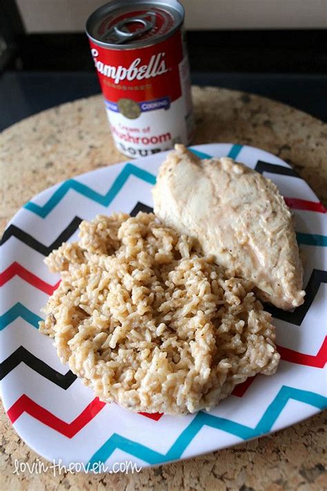 Campbells One Dish Chicken And Rice Bake Lovin From The Oven Campbells Recipes Campbells