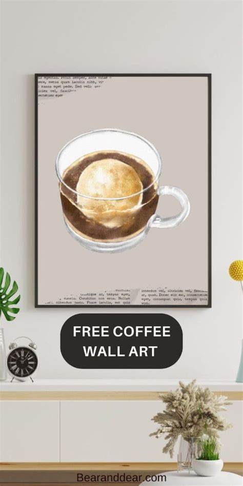 Brew-Tiful Decor:9 Free Coffee Wall Art For Your Kitchen