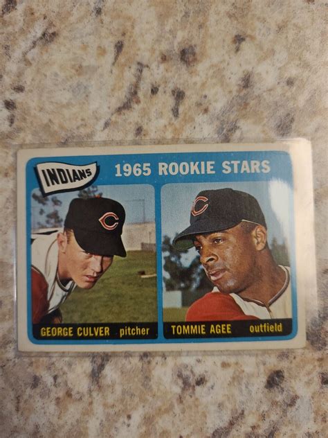 Topps Indians Rookie Stars George Culver Tommie Agee Ebay