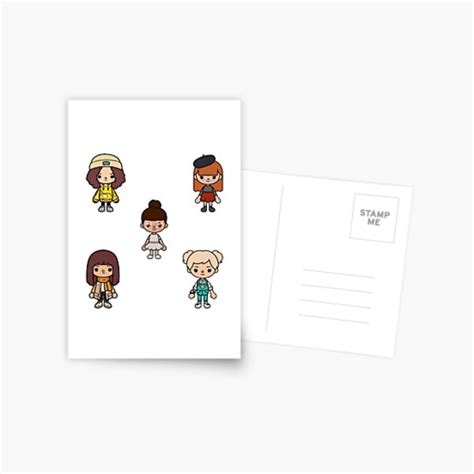 Toca Boca Character Pack Postcard By Pocapo Redbubble