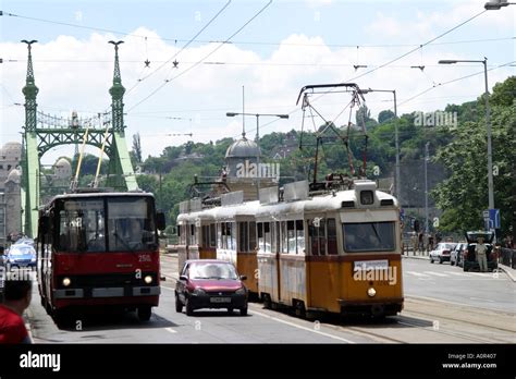 Tram In Budapest Hungary Stock Photo Alamy