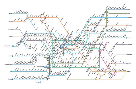 Korea, South Subway Map - TravelsFinders.Com