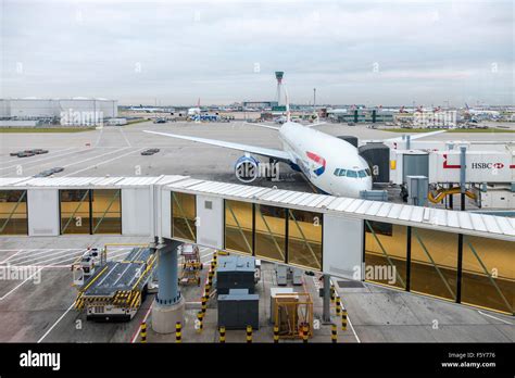 British Airways Terminal 5 London Heathrow Airport London Uk Stock
