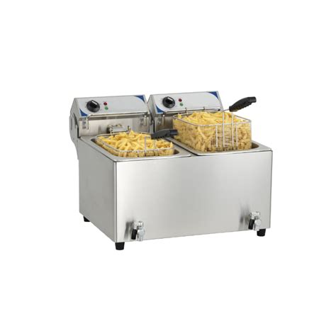 Friteuse électrique professionnelle 2x16 Litres