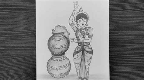 Pongal Special Drawing // Pongal Festival Drawing // Pongal Celebration Drawing // Pencil ...