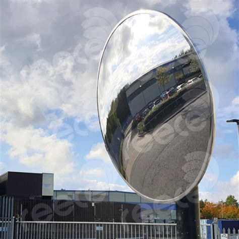 Convex Polycarbonate Mirror Pole Mounted 660mm Reece Enterprise