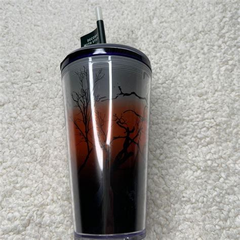 Starbucks Halloween Glow In Dark Raven S Perch Tumbler W Stickers Oz