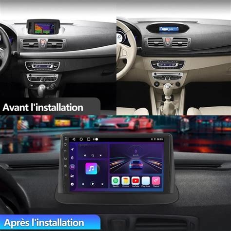 AWESAFE Autoradio Android 12 Pour Renault Megane 3 2Go 32Go 9 Pouces