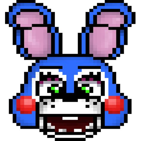 Fnaf Toy Bonnie Pixel Art By Titotheog On Deviantart