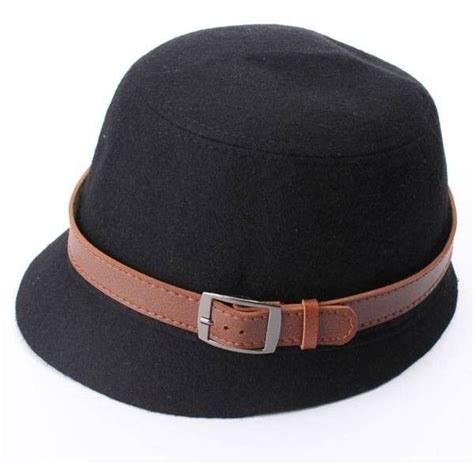 Vintage Women Cloche Wide Brim Wool Felt Bowler Fedora Hat