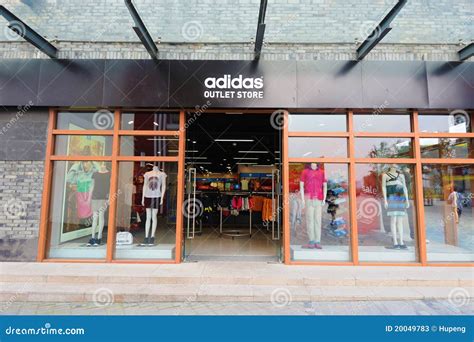 Adidas outlet store editorial stock photo. Image of commercial - 20049783