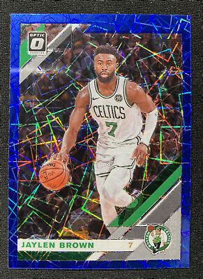 Jaylen Brown 2019 20 Panini Donruss Optic Blue Velocity PRIZM 72 EBay