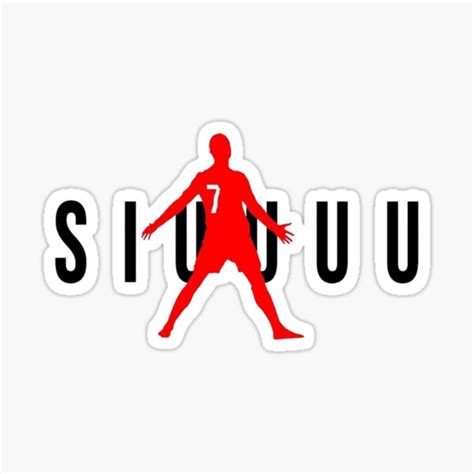 Cristiano Ronaldo Siuu Siuuu Sticker For Sale By Blackhistory