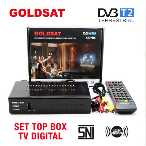 Jual Set Top Box Tv Digital Goldsat Sonic Dvb T Receiver Tv Digital